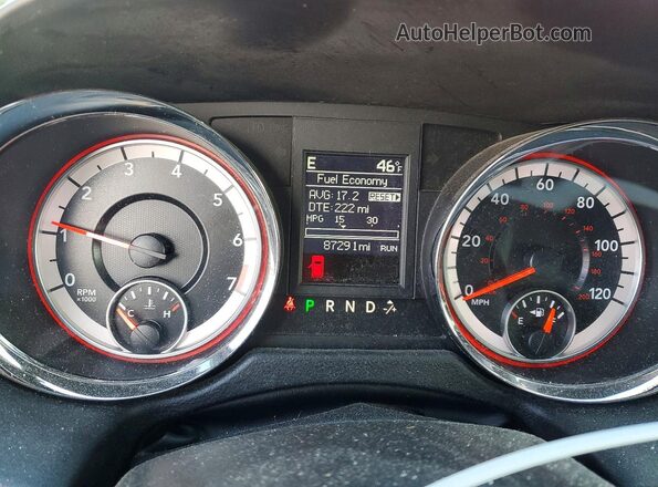 2C4RDGEG8LR169140 2020 DODGE GRAND Maroon Widok zestawu wskaźników