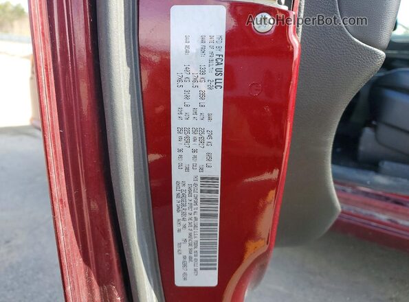 2C4RDGEG8LR169140 2020 DODGE GRAND Maroon Widok naklejki z numerem VIN