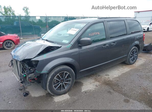 2C4RDGEGXJR284075 2018 DODGE GRAND CARAVAN Серый Передняя левая четверть