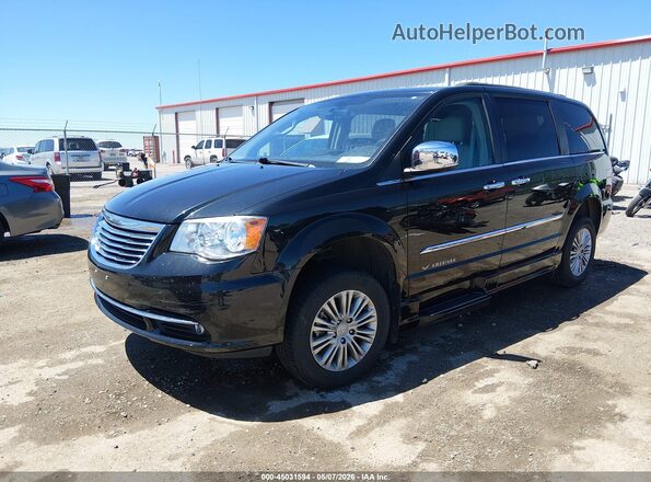 2C7WC1CG6GR221475 2016 CHRYSLER TOWN & COUNTRY Black Przód lewy