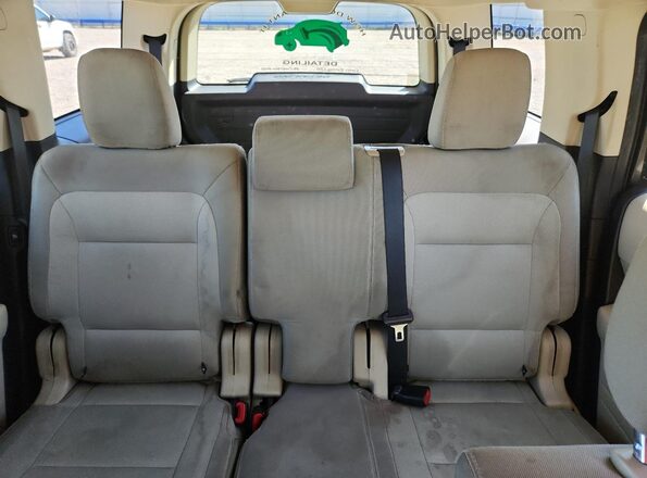 2FMGK5B83HBA02615 2017 FORD FLEX Charcoal Rear seats view