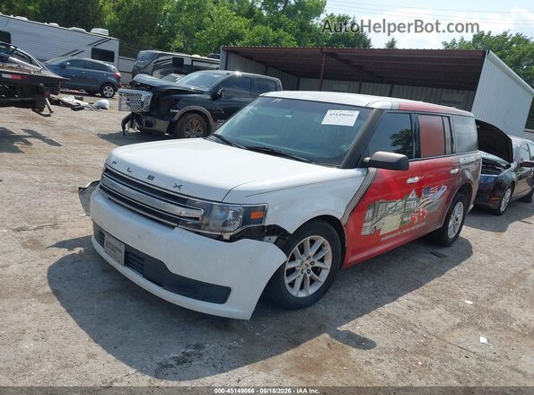 2FMGK5B84HBA12859 2017 FORD FLEX White Vista tres cuartos delantera izquierda