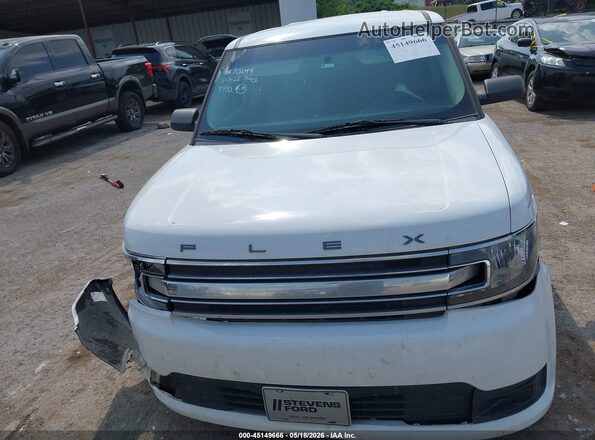 2FMGK5B84HBA12859 2017 FORD FLEX White Vista del cuadro de instrumentos