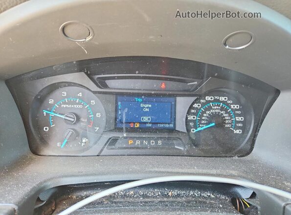 2FMGK5B85JBA10401 2018 FORD FLEX Silver ხელსაწყოთა პანელის ხედი