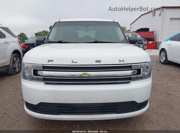 2FMGK5B86KBA19478 2019 FORD FLEX White Instrument cluster view