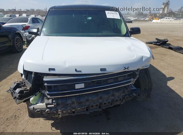 2FMGK5C80KBA24318 2019 FORD FLEX White Widok wnętrza z tyłu