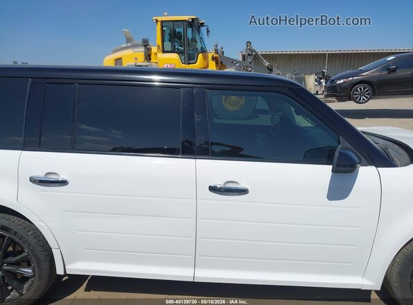 2FMGK5C80KBA24318 2019 FORD FLEX White Widok wnętrza 360 stopni