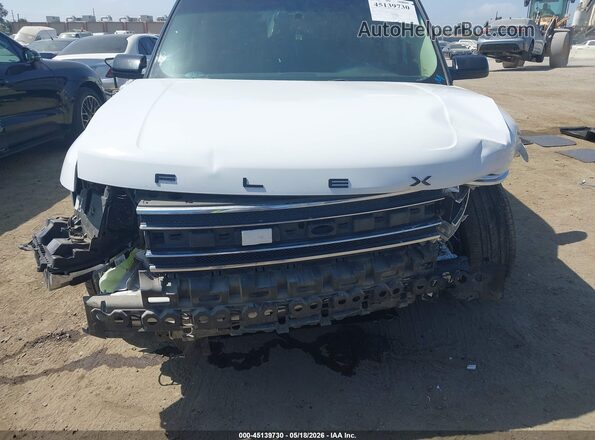 2FMGK5C80KBA24318 2019 FORD FLEX White Widok z przodu