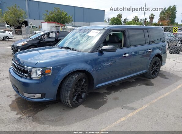2FMGK5C80KBA36971 2019 FORD FLEX Blue Front left