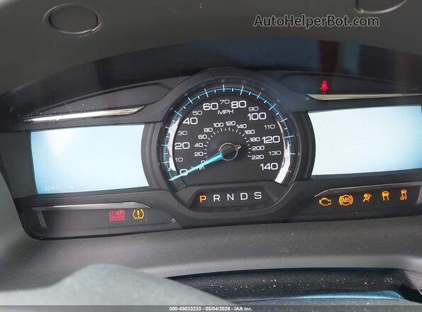 2FMGK5C80KBA36971 2019 FORD FLEX Blue Rear seats view