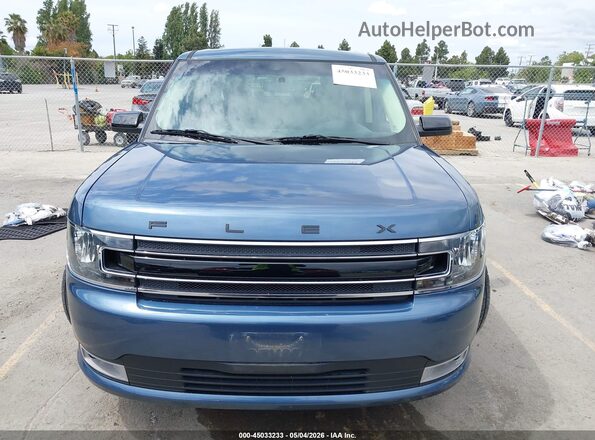 2FMGK5C80KBA36971 2019 FORD FLEX Blue Instrument cluster view