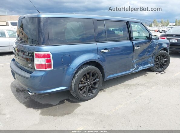 2FMGK5C80KBA36971 2019 FORD FLEX Blue Rear right