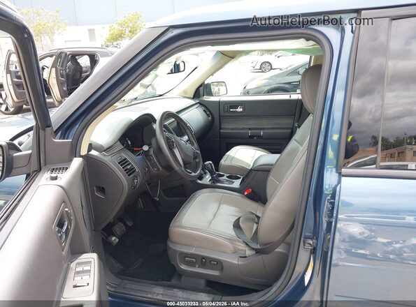 2FMGK5C80KBA36971 2019 FORD FLEX Blue Front interior view