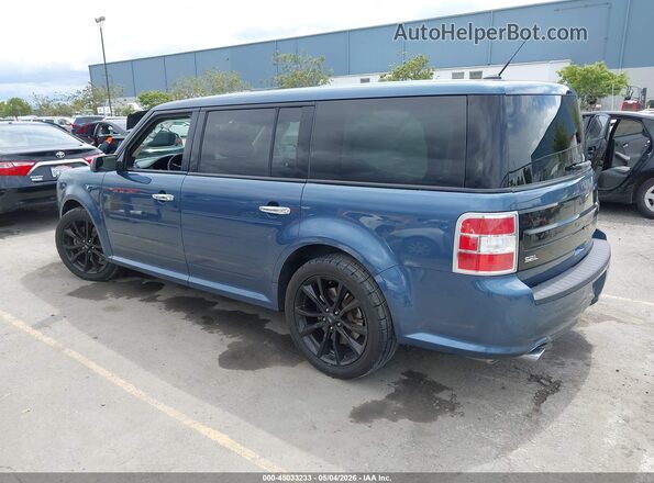 2FMGK5C80KBA36971 2019 FORD FLEX Blue Rear left
