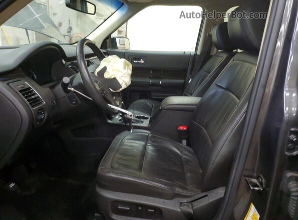 2FMGK5C80KBA38137 2019 FORD FLEX Gray Widok wnętrza z przodu