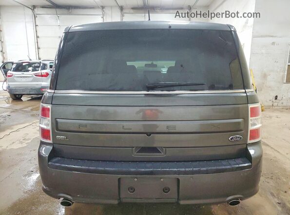2FMGK5C80KBA38137 2019 FORD FLEX Gray Widok z tyłu