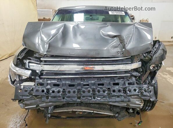 2FMGK5C80KBA38137 2019 FORD FLEX Gray Widok z przodu
