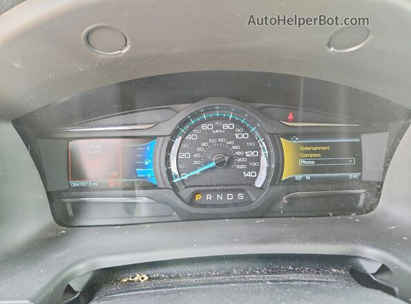 2FMGK5C82GBA06491 2016 FORD FLEX Gray Вид щитка приладів
