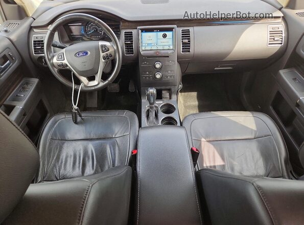 2FMGK5C82GBA06491 2016 FORD FLEX Gray Вид панелі приладів