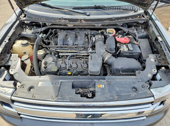 2FMGK5C82GBA06491 2016 FORD FLEX Gray Вид підкапотного простору