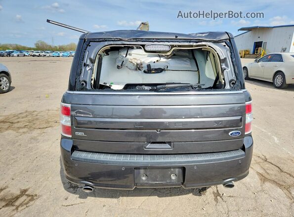 2FMGK5C82GBA06491 2016 FORD FLEX Gray Вид ззаду