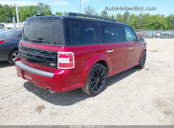 2FMGK5C82JBA16347 2018 FORD FLEX Red Rear right