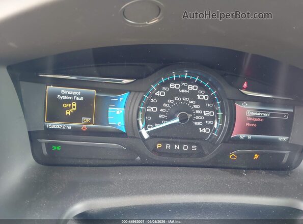 2FMGK5C82JBA16347 2018 FORD FLEX Red Rear seats view
