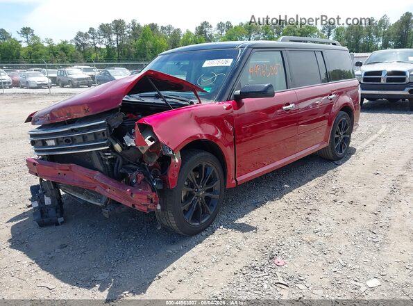 2FMGK5C82JBA16347 2018 FORD FLEX Red Front left