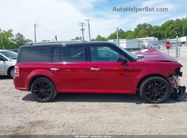 2FMGK5C82JBA16347 2018 FORD FLEX Red Rear interior view