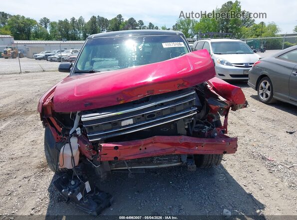 2FMGK5C82JBA16347 2018 FORD FLEX Red Instrument cluster view