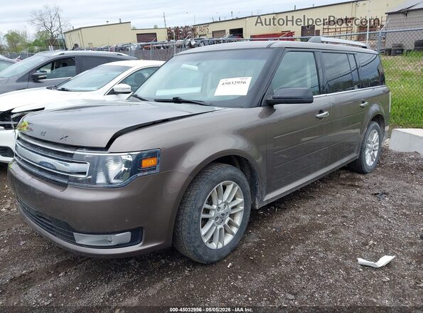 2FMGK5C82KBA30587 2019 FORD FLEX Brown წინა მარცხენა ხედი სამი მეოთხედიდან