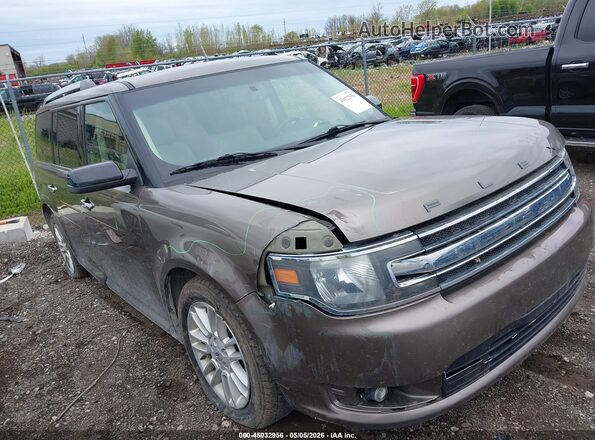 2FMGK5C82KBA30587 2019 FORD FLEX Brown უკანა სალონის ხედი