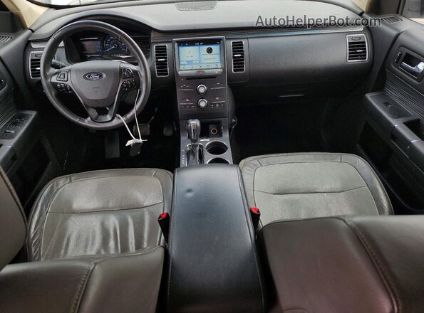 2FMGK5C83KBA02300 2019 FORD FLEX Белый Вид панели приборов