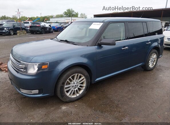 2FMGK5C84JBA14776 2018 FORD FLEX Blue Przód lewy