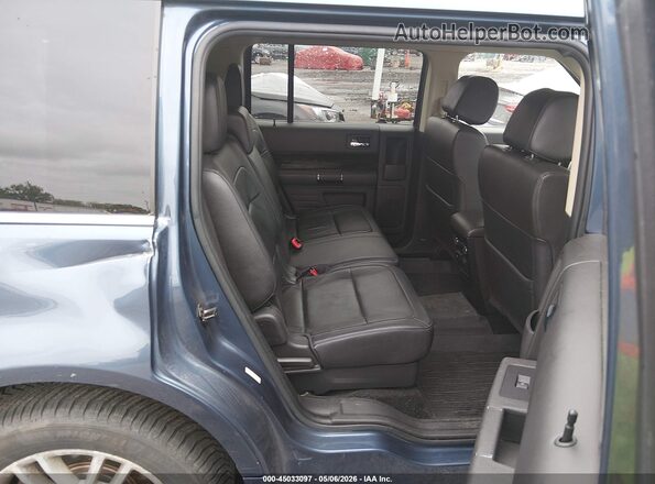2FMGK5C84JBA14776 2018 FORD FLEX Blue Widok naklejki z numerem VIN