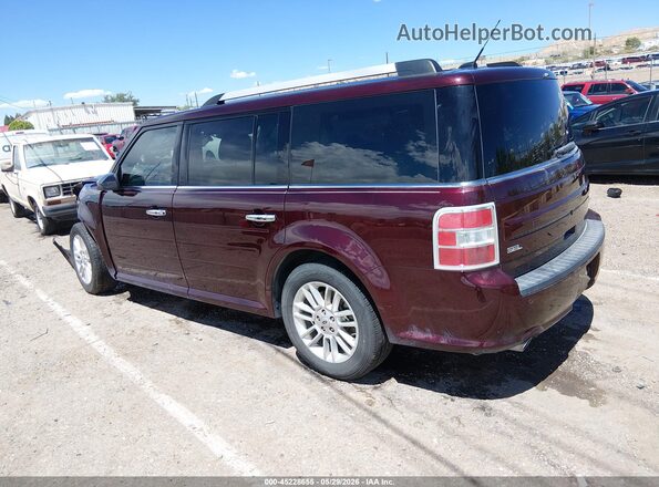2FMGK5C84KBA18411 2019 FORD FLEX Burgundy Tył lewy