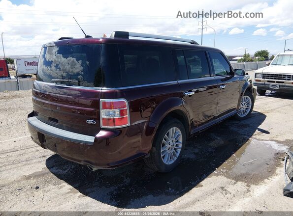 2FMGK5C84KBA18411 2019 FORD FLEX Burgundy Tył prawy