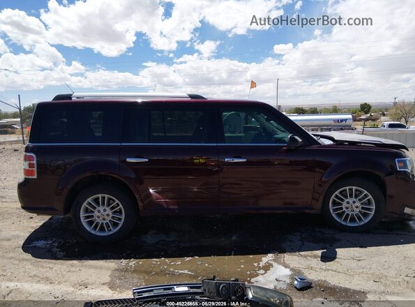 2FMGK5C84KBA18411 2019 FORD FLEX Burgundy Widok wnętrza z tyłu