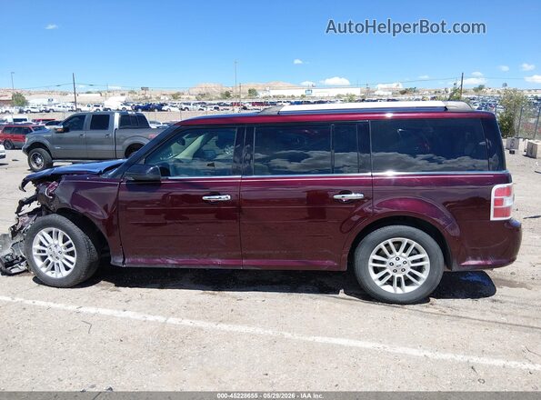 2FMGK5C84KBA18411 2019 FORD FLEX Burgundy Widok wnętrza 360 stopni