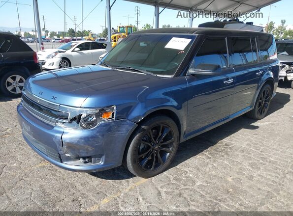 2FMGK5C89JBA13087 2018 FORD FLEX Blue 