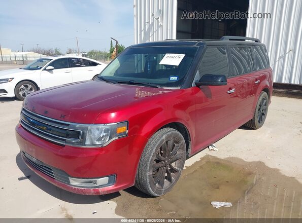 2FMGK5C8XGBA21014 2016 FORD FLEX Красный Передняя левая четверть