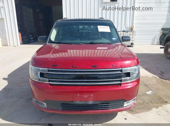 2FMGK5C8XGBA21014 2016 FORD FLEX Красный Вид щитка приборов