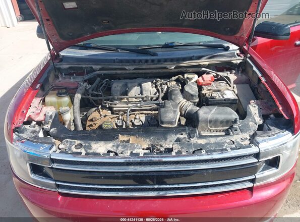 2FMGK5C8XGBA21014 2016 FORD FLEX Красный Вид сзади