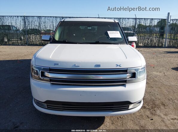 2FMGK5D81JBA18363 2018 FORD FLEX White Instrument cluster view