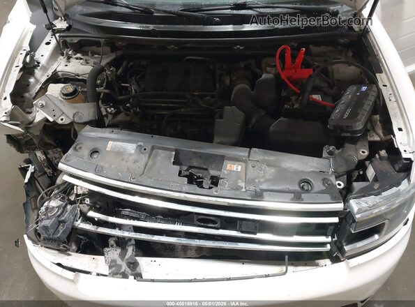 2FMHK6C80KBA21400 2019 FORD FLEX White Widok z tyłu