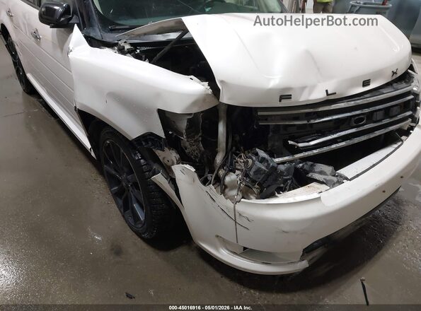 2FMHK6C80KBA21400 2019 FORD FLEX White Widok z przodu