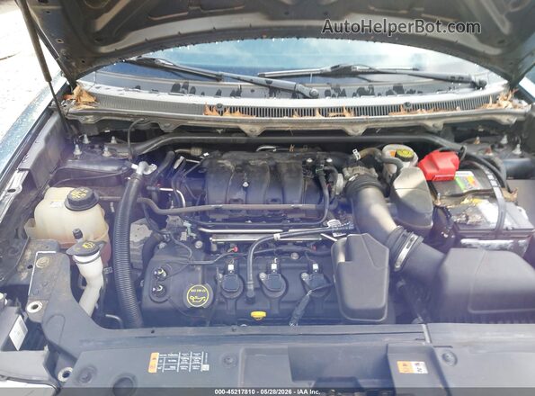 2FMHK6C80KBA24555 2019 FORD FLEX Blue უკანა ხედი