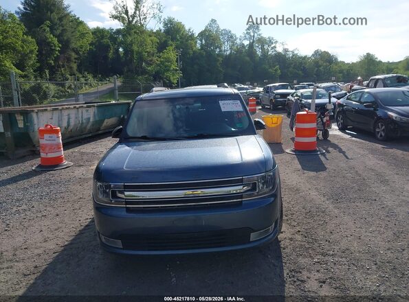 2FMHK6C80KBA24555 2019 FORD FLEX Blue ხელსაწყოთა პანელის ხედი