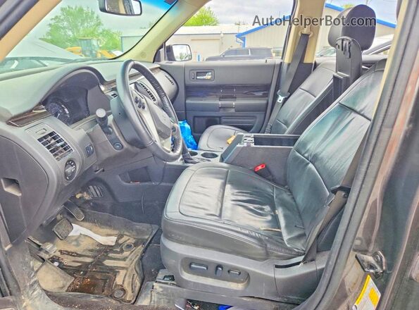 2FMHK6C81KBA12155 2019 FORD FLEX Серый Вид салона спереди