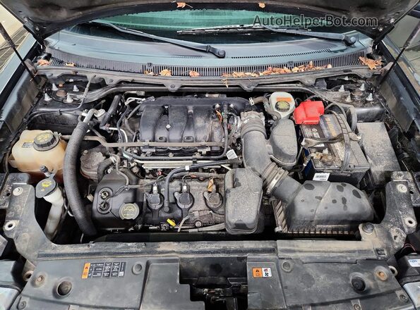 2FMHK6C82HBA06728 2017 FORD FLEX Серый Вид подкапотного пространства